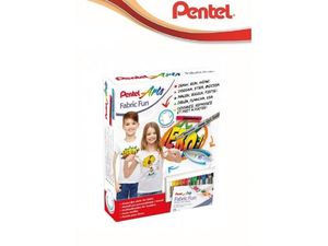 Набор для творчества (под заказ) Fabric Fan (футболка+мел+инструкция+ручка) Pentel PTS15/BN15-Set