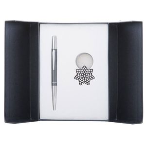 Набор подарочный ручка шариковая и брелок Langres Star Черный LS.122014-01