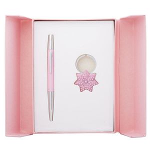 Подарунковий набір ручка кулькова і брелок Langres Star Рожевий LS.122014-10
