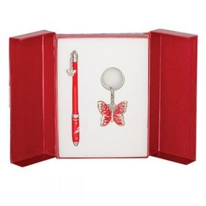 Набор подарочный Butterfly ручка шариковая и брелок LS.122007 Langres - Фото 1