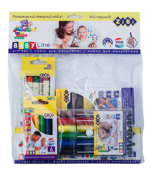 Подарунковий набір для дитячої творчості в прозорому пакеті, Baby Line ZiBi ZB.9951