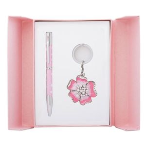 Набор подарочный LANGRES Bloom Розовый ручка шариковая и брелок LS.122019-10