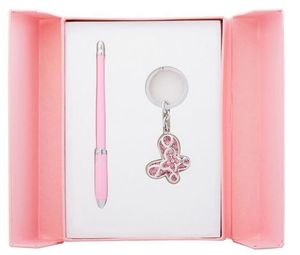 Набор подарочный LANGRES Night Moth Розовый ручка шариковая и брелок LS.122018-10
