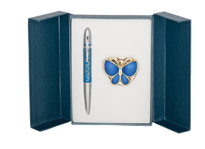 Набор подарочный Papillon ручка шариковая и крючок для сумки, LS.122010 Langres - Фото 1