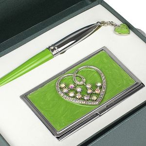 Набір подарунковий Crystal Heart ручка кулькова і візитниця LS.122008 Langres - Фото 5