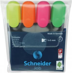 Набор текстовых маркеров Schneider JOB (4 шт) в блистере S1500**