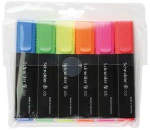 Набір текстових маркерів Schneider MAXIMA 6 кольорів у блістері S117994