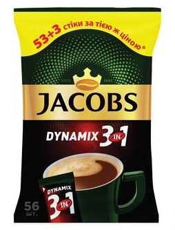 Напиток кофейный Jacobs 3в1 Dynamix 56х12,5г/у 10713532