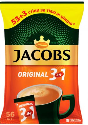 Напій кавовий Jacobs Original 3в1 56х12г/уп 10589862