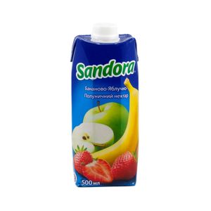 Нектар Sandora бананово-яблучно-полуничний 0,5 л 10546555