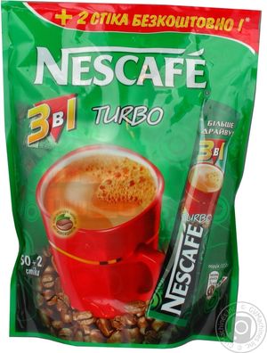 Nescafe 3В1 Turbo 12 50+2 17.2 Г