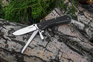 Нож многофункциональный черный Ruike Trekker LD32-B - Фото 4