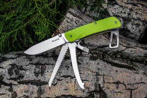 Нож многофункциональный зеленый Ruike Trekker LD43 - Фото 4