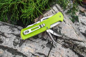 Нож многофункциональный зеленый Ruike Trekker LD43 - Фото 9