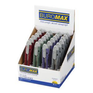Ніж канцелярський Buromax MORANDI STYLE 9 мм BM.4636