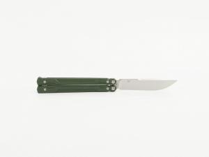 Нож-бабочка (балисонг) складной зеленый Ganzo G766-GR - Фото 1