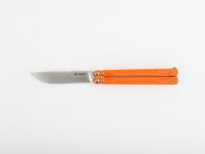 Нож-бабочка (балисонг) складной оранжевый Ganzo G766-OR - Фото 1