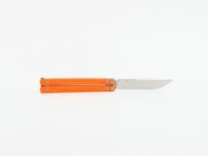 Нож-бабочка (балисонг) складной оранжевый Ganzo G766-OR - Фото 2