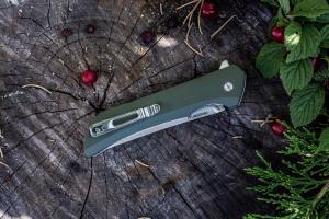 Нож складной зеленый Ruike Hussar P121-G - Фото 7