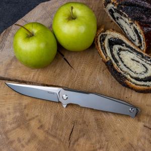 Нож складной серебристый Ruike M108-TZ - Фото 6