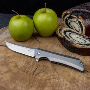 Нож складной серебристый Ruike M121-TZ - Фото 6