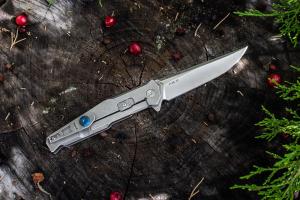 Нож складной серебристый Ruike P108-SF - Фото 4