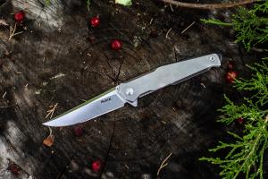 Нож складной серебристый Ruike P108-SF - Фото 5