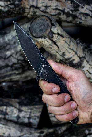 Нож складной серый Ruike P128-SB - Фото 10