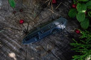 Нож складной серый Ruike P128-SB - Фото 7