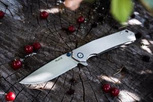 Нож складной серебристый Ruike P801-SF - Фото 5