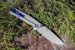 Нож складной серебристый Ruike P801-SF - Фото 6