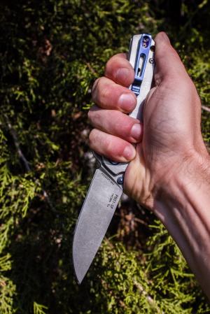 Нож складной серебристый Ruike P801-SF - Фото 9