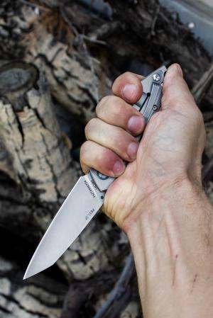 Нож складной серебристый Ruike P831-SF - Фото 10