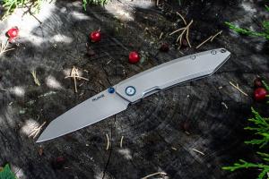 Нож складной серебристый Ruike P831-SF - Фото 3