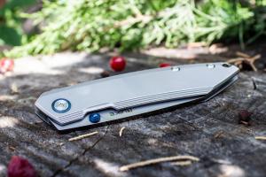 Нож складной серебристый Ruike P831-SF - Фото 6