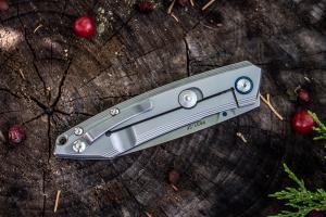 Нож складной серебристый Ruike P831-SF - Фото 8