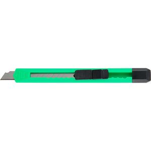 Нож канцелярский лезвие 9 мм Delta D6525 зеленый