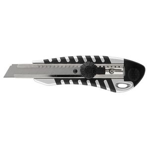 Нож канцелярский металлический направляющие резиновые вставки 18 мм Axent 6704-A