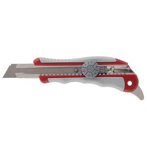 Нож канцелярский металлический направляющие резиновые вставки 18 мм Axent 6705-A