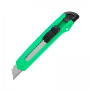 Нож канцелярский лезвие 18 мм Delta D6526 зеленый