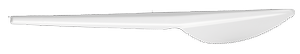 Нож одноразовый белый (100 шт) BuroClean 1080241