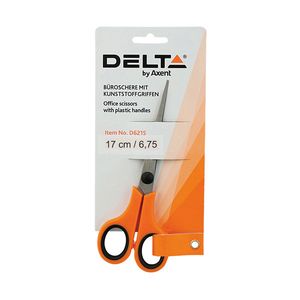 Ножницы 17 см Delta D6215-12 оранжевые - Фото 1