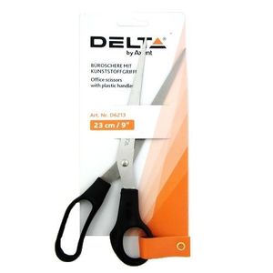 Ножницы черные 23см D6213 Delta