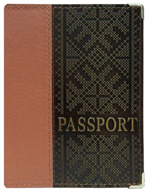 Обкладинка на паспорт натуральна шкіра Євро для закордонного паспорта Foliant