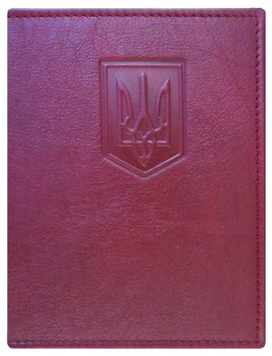 Обкладинка на паспорт натуральна шкіра Герб Foliant EG447 - Фото 1