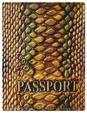 Обложка на паспорт натуральная кожа PASSPORT Foliant EG452 - Фото 1