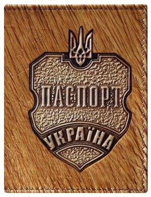Обложка на паспорт натуральная кожа Украина Foliant EG449 - Фото 3