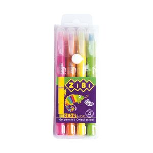 Гелеві олівці JUMBO, 4 кольори NEON, KIDS Line ZiBi ZB.2496