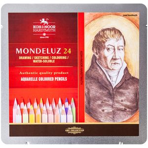 Олівці кольорові акварельні Mondeluz Portrait, 24 шт KOH-I-NOOR 3724024012 - Фото 1