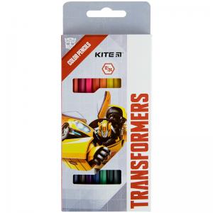 Карандаши цветные двусторонние KITE Transformers TF22-054 12 шт. 24 цвета